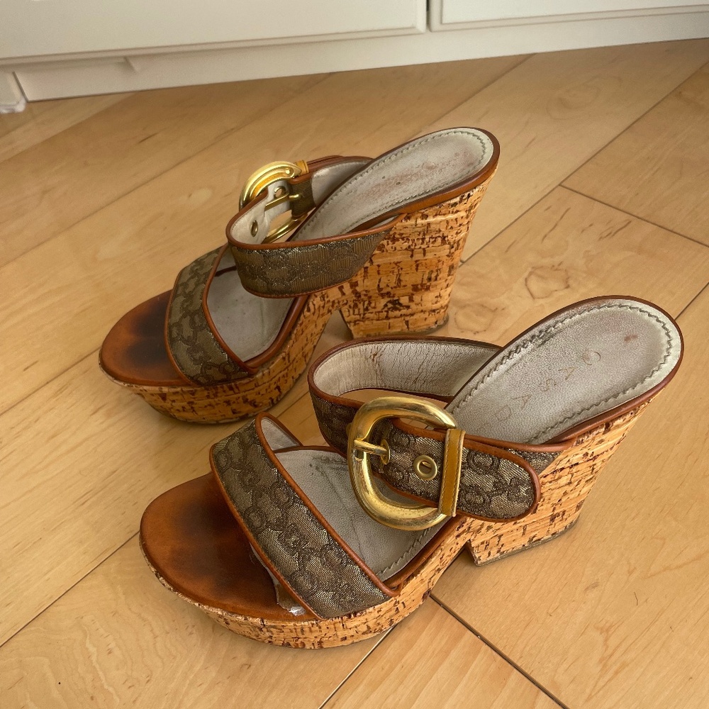 Casadei Heeled Wedges, Size 7